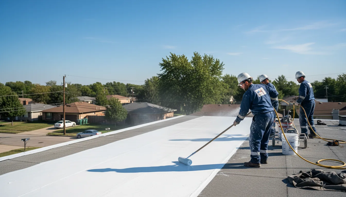 Commercial roof coating in Buckingham, IL near me